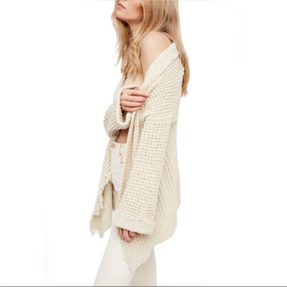 NWOT FREE PEOPLE I'LL BE AROUND CARDI CARDIGAN SWEATER - Picture 5 of 10